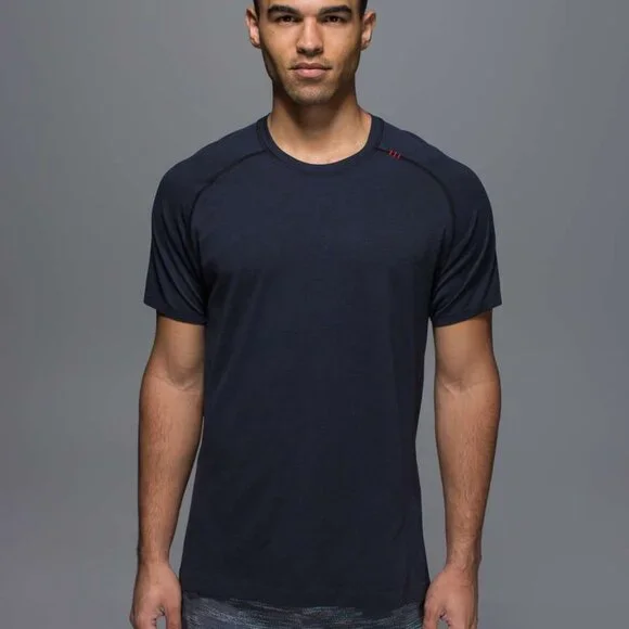 Lululemon Metal Vent Tech Short Sleeve 2.0 Navy Blue Extra Large - Picture 1 of 3